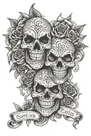 smile now cry later tattoo design idea