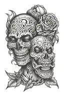 smile now cry later tattoo design idea