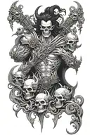 hades underworld tattoo design idea