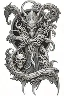 hades underworld tattoo design idea