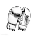 Boxing gloves tattoo design idea