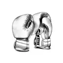Boxing gloves tattoo design idea