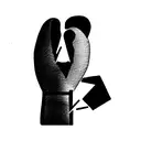 Boxing gloves tattoo design idea