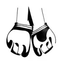 Boxing gloves tattoo design idea