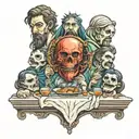 last Supper tattoo design idea