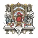 last Supper tattoo design idea