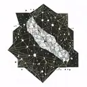 cassiopeia and aries constelation tattoo design idea