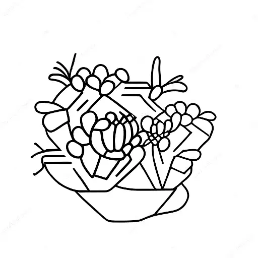 A minimalist design of three cacti with each one representing a different friend, showcasing the uniqueness of each individual tattoo design idea