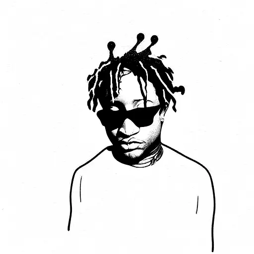 juice-wrld artist tattoo design idea