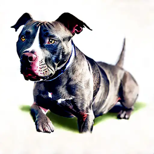 a pit bull terrier tattoo design idea