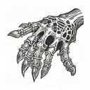 skeleton hand tattoo tattoo design idea