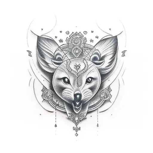 virgo theme tattoo design idea