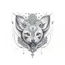 virgo theme tattoo design idea