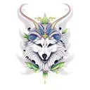 virgo theme tattoo design idea