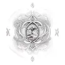 virgo theme tattoo design idea