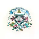 never be alone tattoo design idea