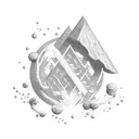 all classical elements fire, water, air, earth in cool mix tattoo design idea