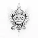  respect to rap and family tattoo design idea