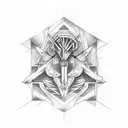 Gemini tattoo design idea