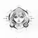 Gemini tattoo design idea