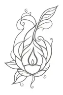 Diya tattoo design idea