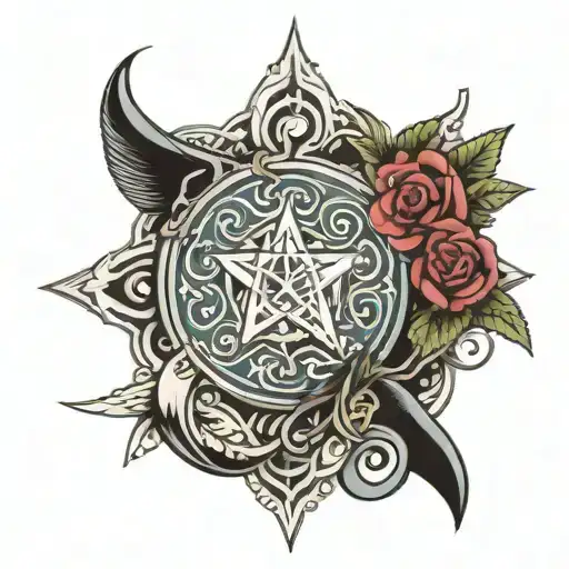 Lara and infiniti symbol tattoo design idea