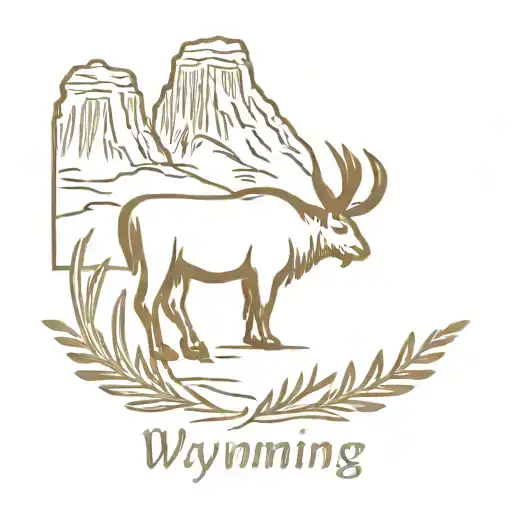 anniversary date wyoming western tattoo design idea