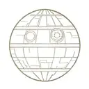 death star tattoo design idea