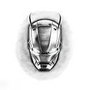 devil ironman face tattoo design idea