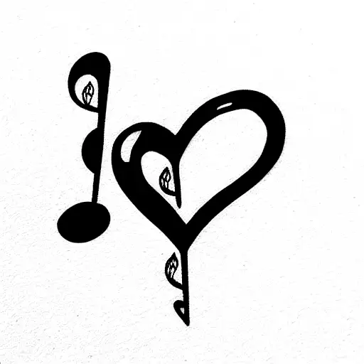 music love lust tattoo design idea