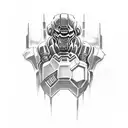 doom slayer tattoo design idea