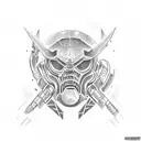 doom slayer tattoo design idea