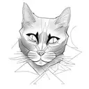 cat gorillaz tattoo design idea