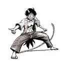 pirate luffy tattoo design idea