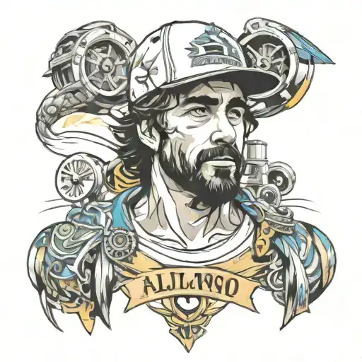 Fernando Alonso tattoo design idea