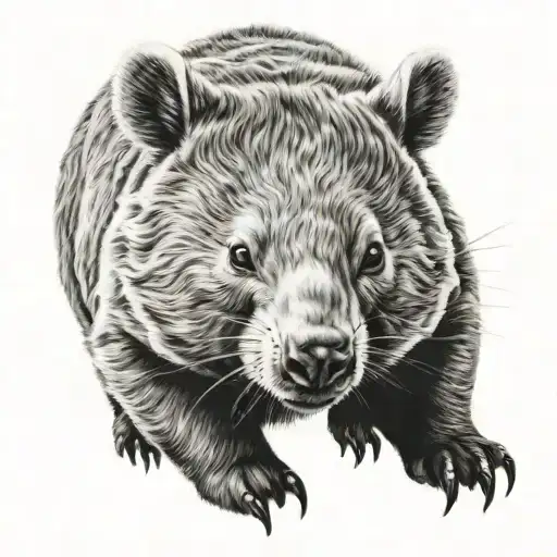 Wombat tattoo design idea