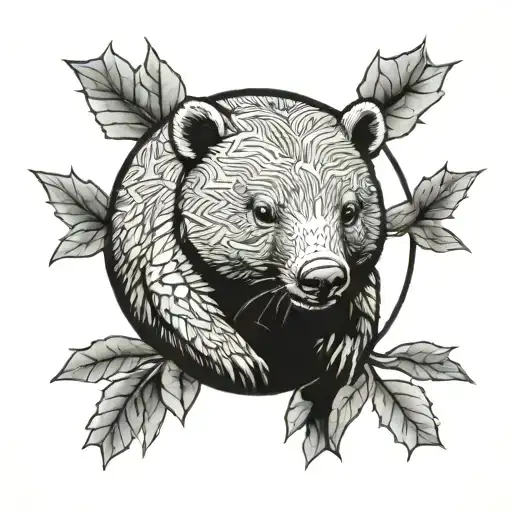 Wombat tattoo design idea