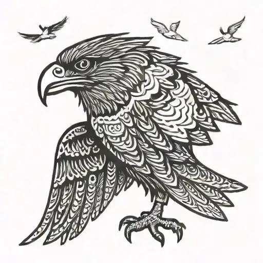 Wedge Tail Eagle tattoo design idea