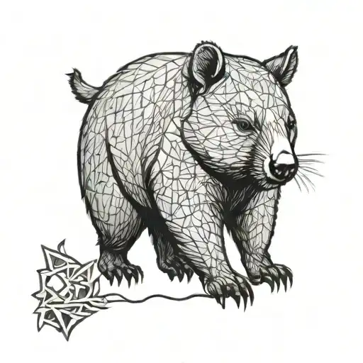 Wombat tattoo design idea