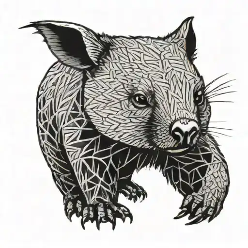 Wombat tattoo design idea
