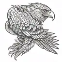 Wedge Tail Eagle tattoo design idea