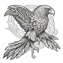 Wedge Tail Eagle tattoo design idea