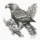 Wedge Tail Eagle tattoo design idea