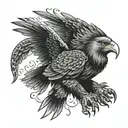 Wedge Tail Eagle tattoo design idea