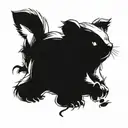 Cute wombat  tattoo design idea