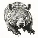 Wombat tattoo design idea
