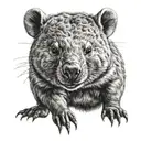 Wombat tattoo design idea