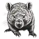Wombat tattoo design idea