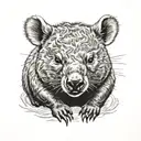 Wombat tattoo design idea