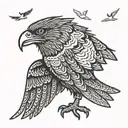 Wedge Tail Eagle tattoo design idea